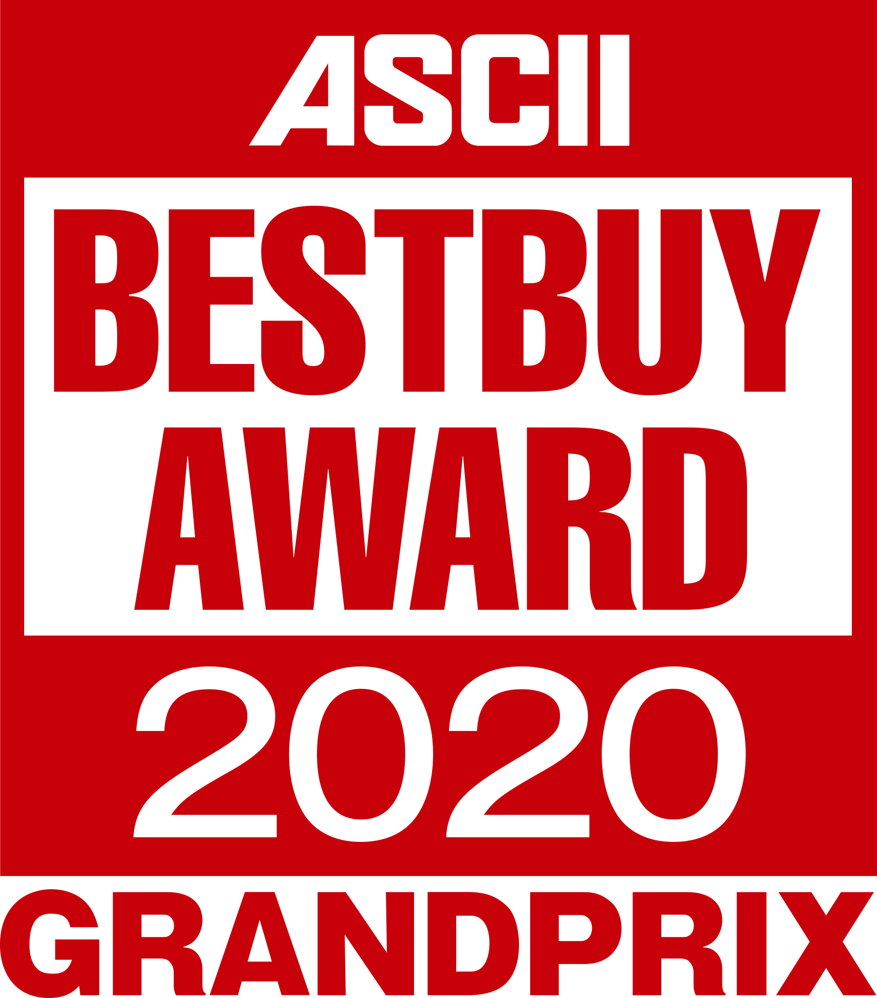 ASCII BESTBUY AWARD 2020