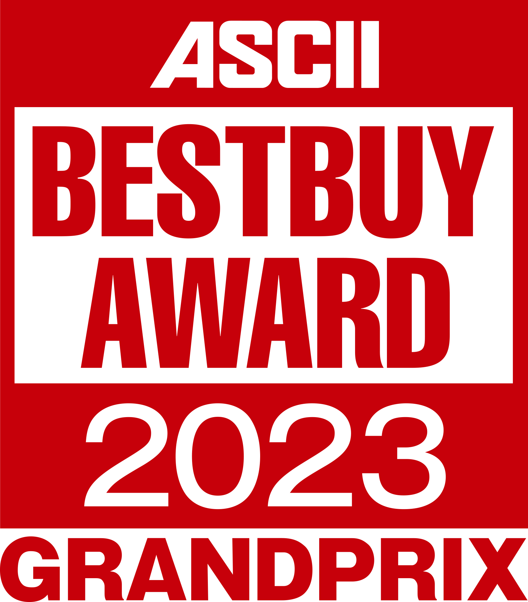 ASCII BESTBUY AWARD 2023 GRANDPRIX