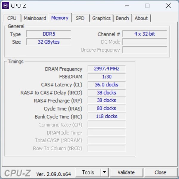 「Crucial Pro Overclocking 32GB Kit (2×16GB) DDR5-6000 UDIMM Black」（CP2K16G60C36U5B）